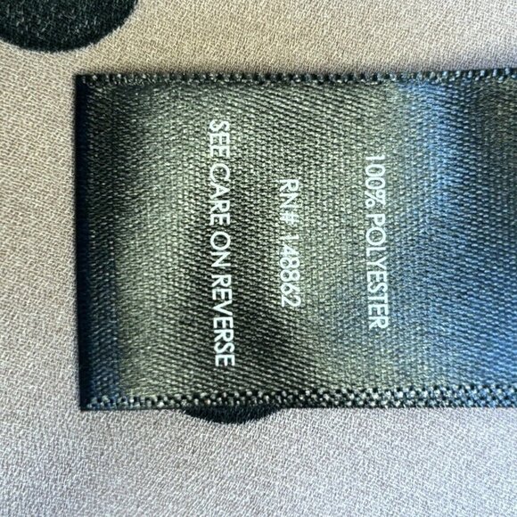 Torrid Top Women 1X Polka Dot Blouse Blush Pink Black Tie Front Georgette Shirt - Picture 5 of 12